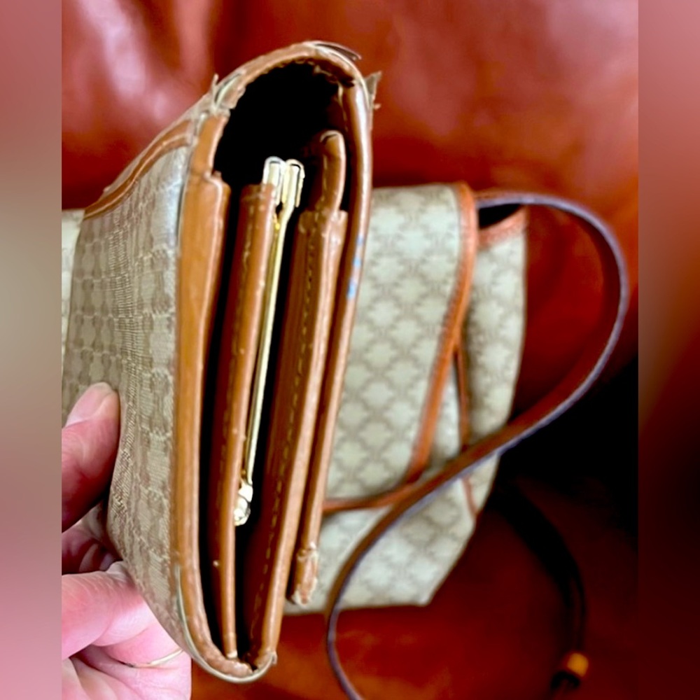 Celine  macadam Beige and Brown Crossbody Bag with Wallet - Picture 8 of 13
